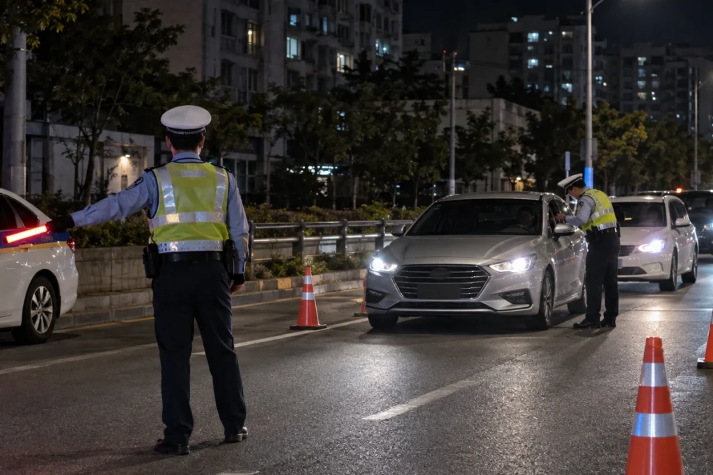 면허 취소 뒤에도 운전한 운전자, 음주운전 단속 논란 관련 이미지